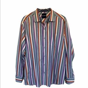 Tommy Bahama Stripe Muti-color Cotton Sport Shirt